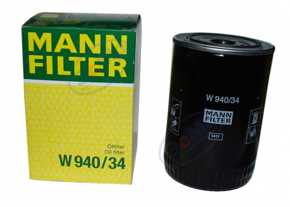 Фильтр масляный (MANN) W 940/34 Cummins, Volvo