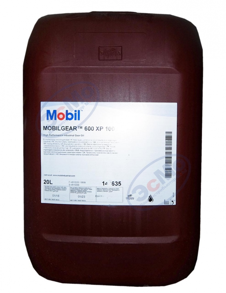 Редукторное масло MobilGear 600 XP 100  20 л