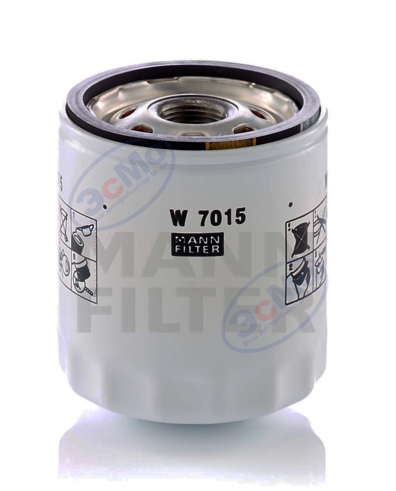 Фильтр масляный (MANN) W 7015 VOLVO S60/S80/XC60 2.0T 10-