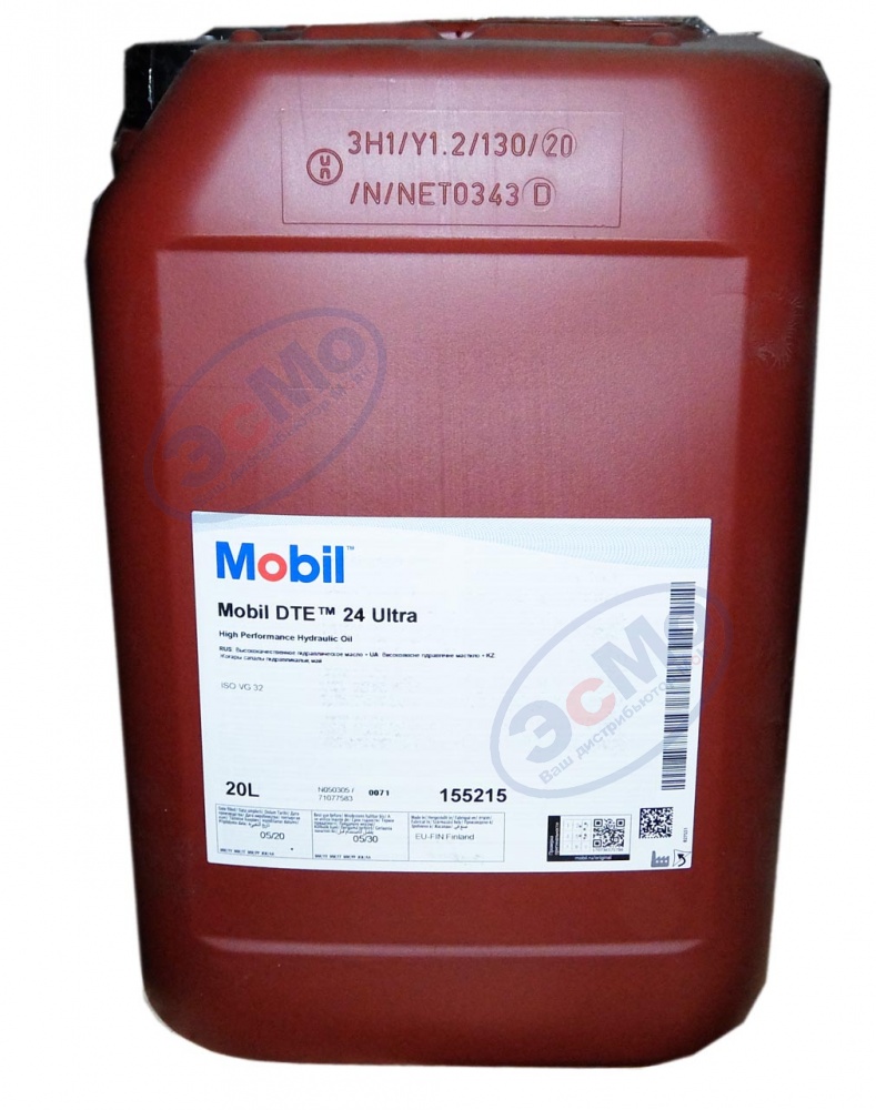Гидравлическое масло DTE 24 ULTRA 20 л (Mobil)