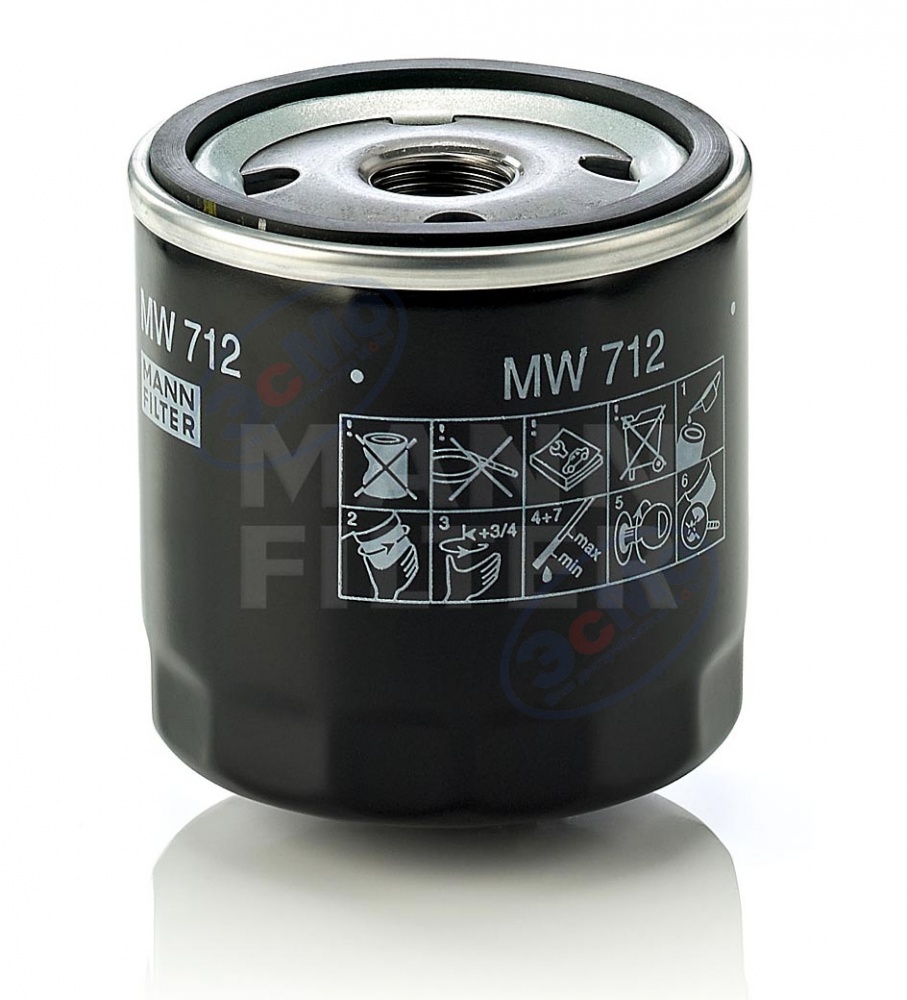 Фильтр масляный (MANN) MW 712 BMW