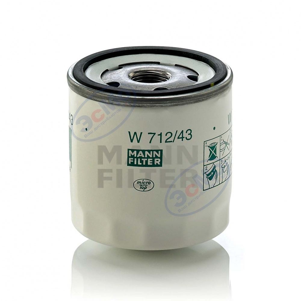 Фильтр масляный (MANN) W 712/43 Ford