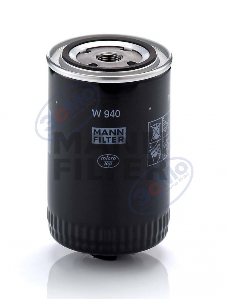 Фильтр масляный (MANN) W 940 Man, Renault